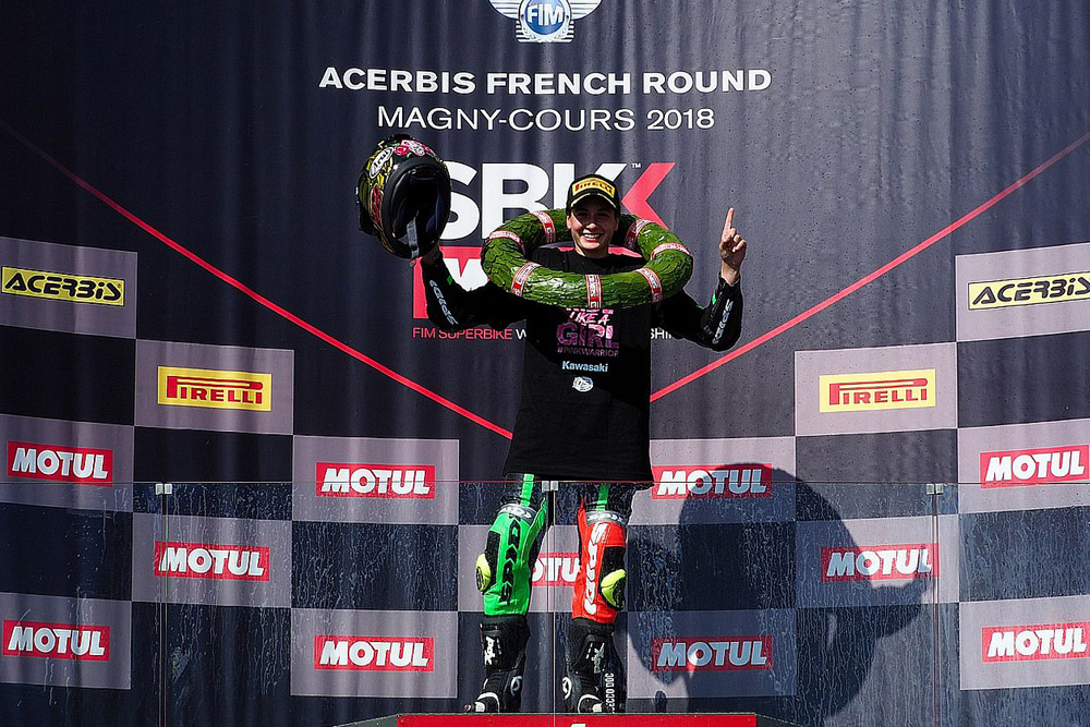 Anna Carasco 2018 FIM Supersport 300 World Champion © WorldSBK